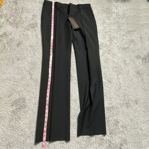 NWT Gucci Uniform Size 44 Black Wool Dress Pants Made In Bulgaria Hanger & Bag - Picture 5 of 16